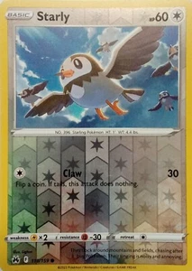 110/159 Starly Reverse Holo Crown Zenith Pokemon Karte - Bild 1 von 1