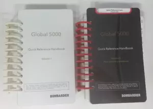 Bombardier Global 5000 Quick Reference Handbook Volumes 1 & 2 (CSP 700-5000-15) - Foto 1 di 6