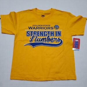 NWT Golden State Warriors Basketball Yellow T-Shirt Youth Small 8 New With Tags