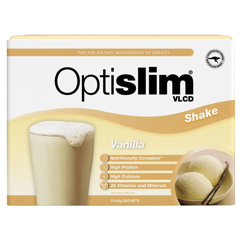 Optislim VLCD Meal Replacement Shake Vanilla 21 X40g Sachets