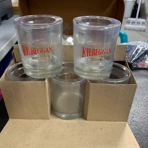 6 KILBEGGAN IRISH WHISKEY Rocks Glasses Lowball Old Fashioned NOS NIB lot - Picture 1 of 8