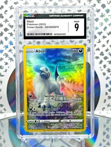 Tarjeta Pokémon rara ilustración secreta CGC 9 Absol GG16/GG70 Crown Zenith - Imagen 1 de 1
