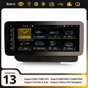12,3" Octa-Core 8GB+128GB Android 13 DAB+ GPS CarPlay Autoradio WiFi Per Audi Q5 - Bild 1 von 24