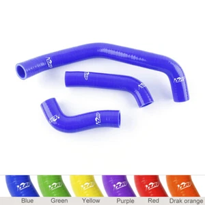 Blue 2002-2005 Kawasaki ZZR1200 ZX-12C ZX1200 Silicone Radiator Coolant Hoses - Picture 1 of 5