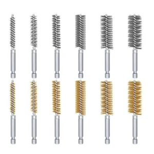 Steel Wire Hole Brush Set Bore Cleaning Brush for Electric Drill 6 Pieces - Picture 1 of 10
