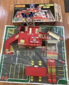Vintage MATCHBOX Highway Express Car Truck Stop 1983 Original Box Lesney Playset - Picture 1 of 17