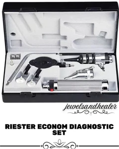 Set Diagnostico Medico Riester Econom Otoscopio e Oftalmoscopio con Manico a C - Foto 1 di 5