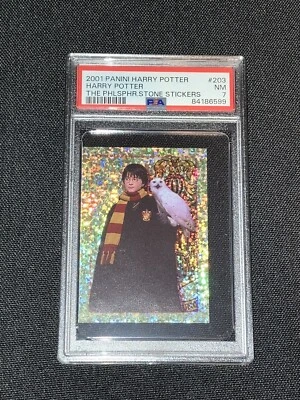 2001 PANINI HARRY POTTER THE PHILOSOPHERS'S STONE HOLO STICKER PSA 7 ROOKIE ⚡️ - Image 1 of 2