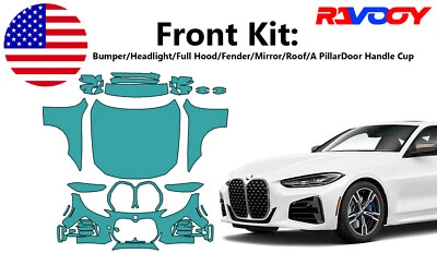 For BMW 4 Series M440i Coupe 2021-2025 Front Paint Protection Film PreCut PPF - Image 1 of 4