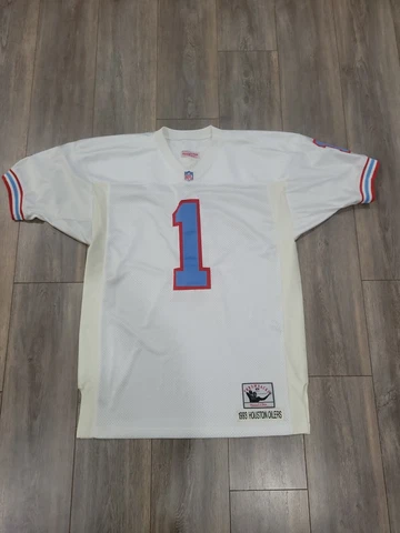AUTHENTIC VINTAGE WARREN MOON HOUSTON OILERS JERSEY 48 XL MITCHELL NESS Cover