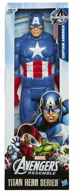 CAPTAIN AMERICA ( 12" ) AVENGERS ASSEMBLE 2013 MARVEL TITAN HERO ACTION FIGURE - Imagem 1 de 3