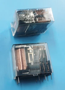 2Pcs V23037-C0005-A101 24VDC Electromagnetic Relay 10Pins 2A 250VAC - Picture 1 of 1
