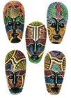 Bali Mask Wall Decor African Dot Hanging Hand Carved Painted Aboriginal Wood Art