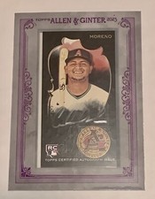 2023 Topps Allen & Ginter X Gabriel Moreno Framed Mini On-Card Auto RC SP # /15