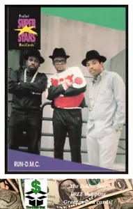 Juego profesional SuperStars MusiCards 1991 #134 Run-D.M.C. - - Imagen 1 de 2