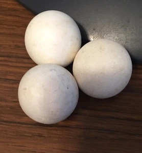 POLYPROPYLENE BALL 1.5" 100 PCS WHITE OPAQUE SOLID TOL +/- .012" -P11612-10 - Picture 1 of 1