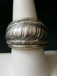 Vintage gewölbter Südwesternring aus Sterlingsilber. Größe 8,5 Angebot machen! #1642 - Bild 1 von 6