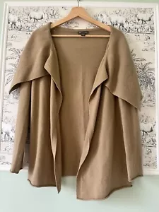 Ladies Gap 100% Cashmere Cardigan Waterfall Size XS Beige - Picture 1 of 6