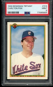 1990 Bowman Tiffany #314 Carlton Fisk PSA 9 - Bild 1 von 2