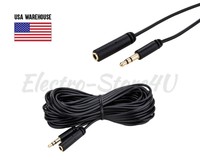 3.5mm Male to Female Audio Cable 3ft 6ft 10ft 25ft 50ft 75ft 100ft Extension Lot