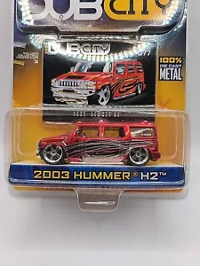 Jada Toys Dub City 1:64 Die Cast 2004 - Red/Black 2003 Hummer H2 - Picture 1 of 3