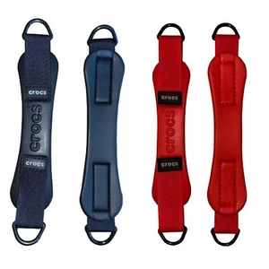 CROCS Black & Red Turbo Straps replacement backs spares RRP £20 Now Only £10 - Picture 1 of 3