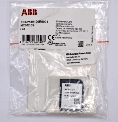 ABB 1SAP180100R0001 SD MEMORY CARD MC502 C4 2GB - Image 1 of 3