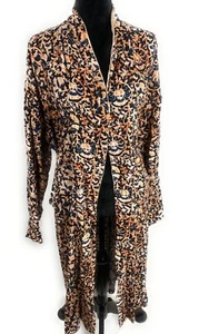 Free People Burnt Copper House Maxi Robe Kimono Duster Size S - Picture 1 of 7