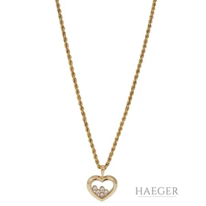 Chopard Happy Diamonds Collier 42cm Gelbgold 18 Karat mit 0,15ct Diamanten - Bild 1 von 5