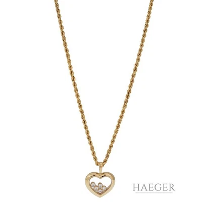 Chopard Happy Diamonds Collier 42cm Gelbgold 18 Karat mit 0,15ct Diamanten - Bild 1 von 4