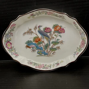 Vintage Wedgewood Bone China Kutani Crane Soap/Pin/Trinket Dish Excellent Cond - Picture 1 of 3