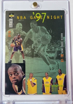 Kobe Bryant, Shaq 1997 Upper Deck NBA Game Night LA Lakers # 168 🔥 Mint, Rare - Image 1 of 2