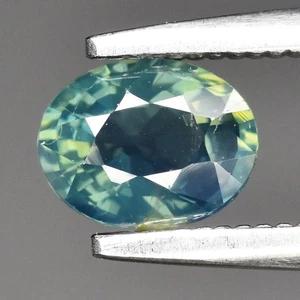 💎 0,58 quilates 5,5 x 4,2 mm ovalado natural azul verde zafiro - sin calefacción, gema de Tanzania - Imagen 1 de 4