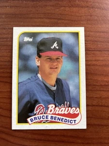 BRUCE BENEDICT - 1989 TOPPS BASEBALLL - #778 - ATLANTA BRAVES - Picture 1 of 2