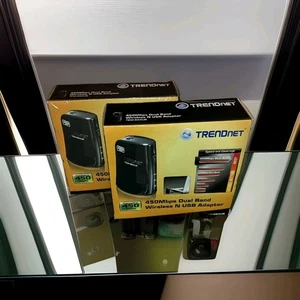 2-Pack Trendnet 450Mbps Dual Band Wireless-N-USB Adapter Model TEW-684UB - Picture 1 of 4