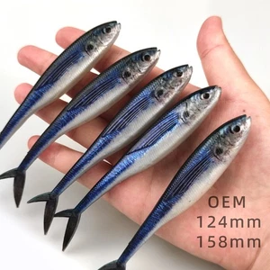 2 Stück 12cm/19cm Soft Bait 3D Druck Lebensecht Thunfisch Makrele Angelköder 11g-34g - Bild 1 von 13