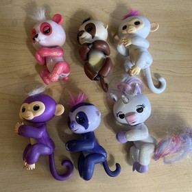 WowWee Fingerling Interactive Electronic Toy Lot of 6 Sloth Unicorn monkey