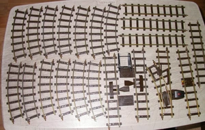 Faller e-Train Track Complete Layout Brass Rails Switch - Picture 1 of 5