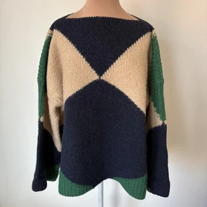 Stella McCartney Pullover geometrisches Muster Schurwolle Alpaka vor Herbst 2011 Gr. M - Bild 1 von 12