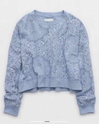 Aerie Women’s Take It Easy  Crew Neck Sweatshirt Size S - Image 1 of 4
