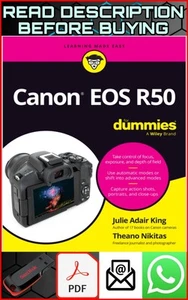 CANON EOS R50 FOR DUMMIES USER MANUAL - Picture 1 of 1