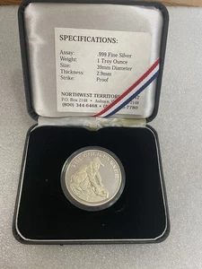 ¡Raro! Nuevo con etiquetas Panner de oro con pepita - 1 prueba Troy OZ .999 plata fina - estuche y certificado de autenticidad - Imagen 1 de 14