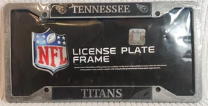 Tennessee Titans License Plate Frame Black and Silver, NFL - NEW - Picture 1 of 2