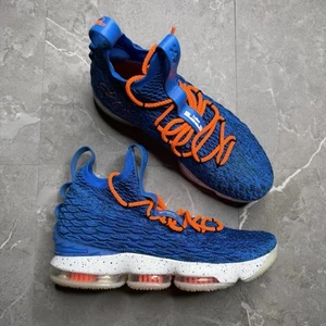 Nike LeBron 15 Hardwood Classics Blue Shoes Mens Size 10 897648-400 - Picture 1 of 9