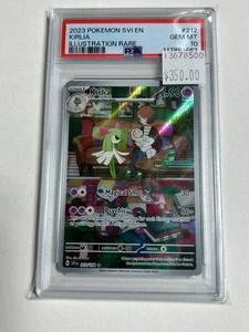 Pokémon SVI 2023 escarlata y violeta ilustración rara #212 Kirlia PSA 10 - Imagen 1 de 2