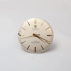 Buren super schlankes 1000A Uhrwerk und Zeiger funktionieren - Bild 1 von 8