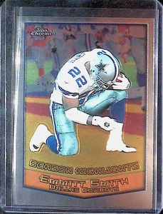 Emmitt Smith 1999 Topps Chrome Season Highlights Card #128 Raw - Picture 1 of 2