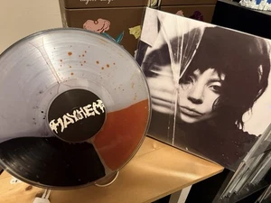 Lady Gaga MAYHEM Split Orange and Black Liquid Filled LP Vinyl Bad World New - Picture 1 of 2