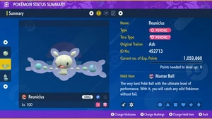 Pokemon Scarlet and Violet PSV - Shiny 6IV Reuniclus - Picture 1 of 3