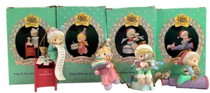 Vier Enesco Precious Moments Vintage Baumschmuck in Originalkartons 1994-95 - Bild 1 von 12